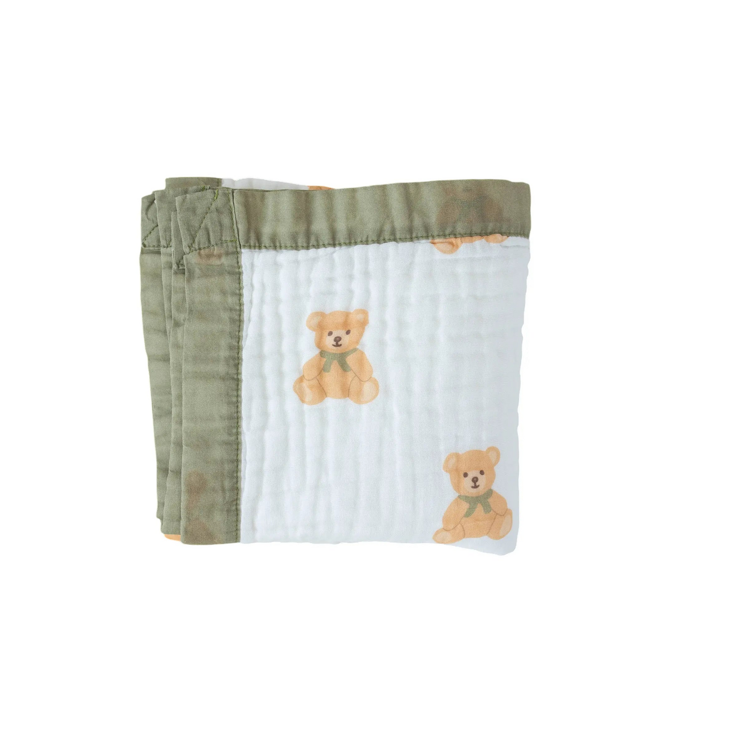 100% Muslin Cotton Baby Blanket – Teddy Bear Snuggle Print for Newborns & Toddlers My Store