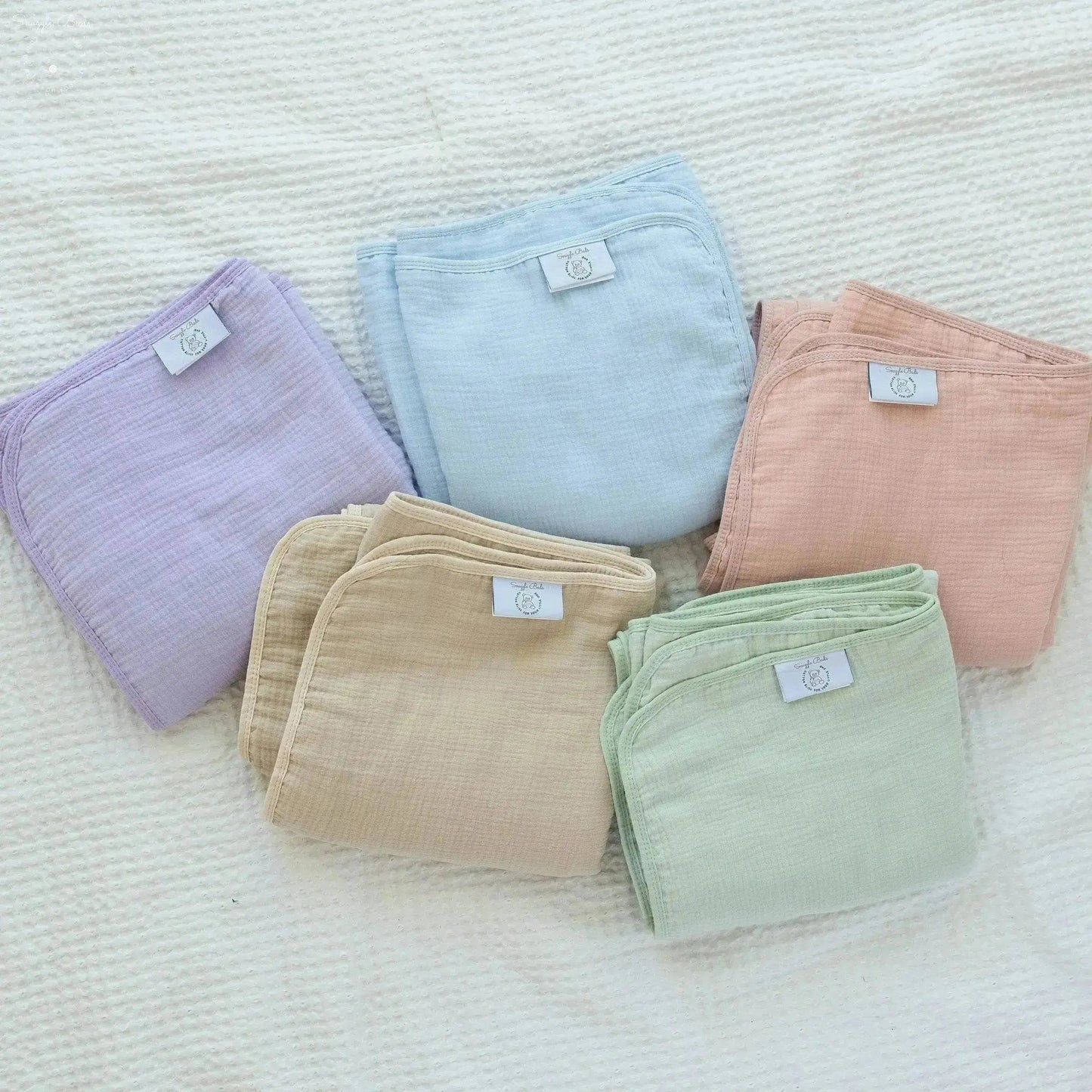 100% Muslin Cotton Blanket β Sage Green Solid (Available in Two Sizes) Snuggle Buds