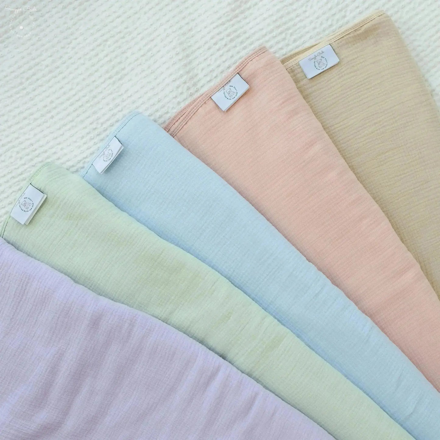 100% Muslin Cotton Blanket β Sage Green Solid (Available in Two Sizes) Snuggle Buds