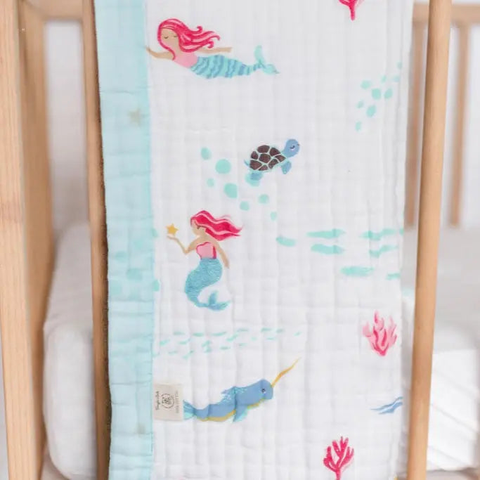 Magical Mermaid Muslin Baby Blanket 🧜♀️✨ My Store