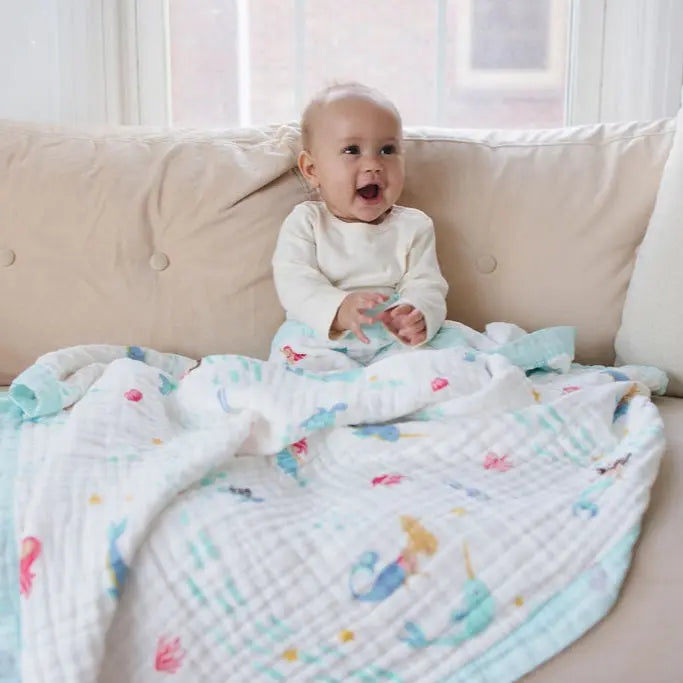 Magical Mermaid Muslin Baby Blanket 🧜♀️✨ My Store