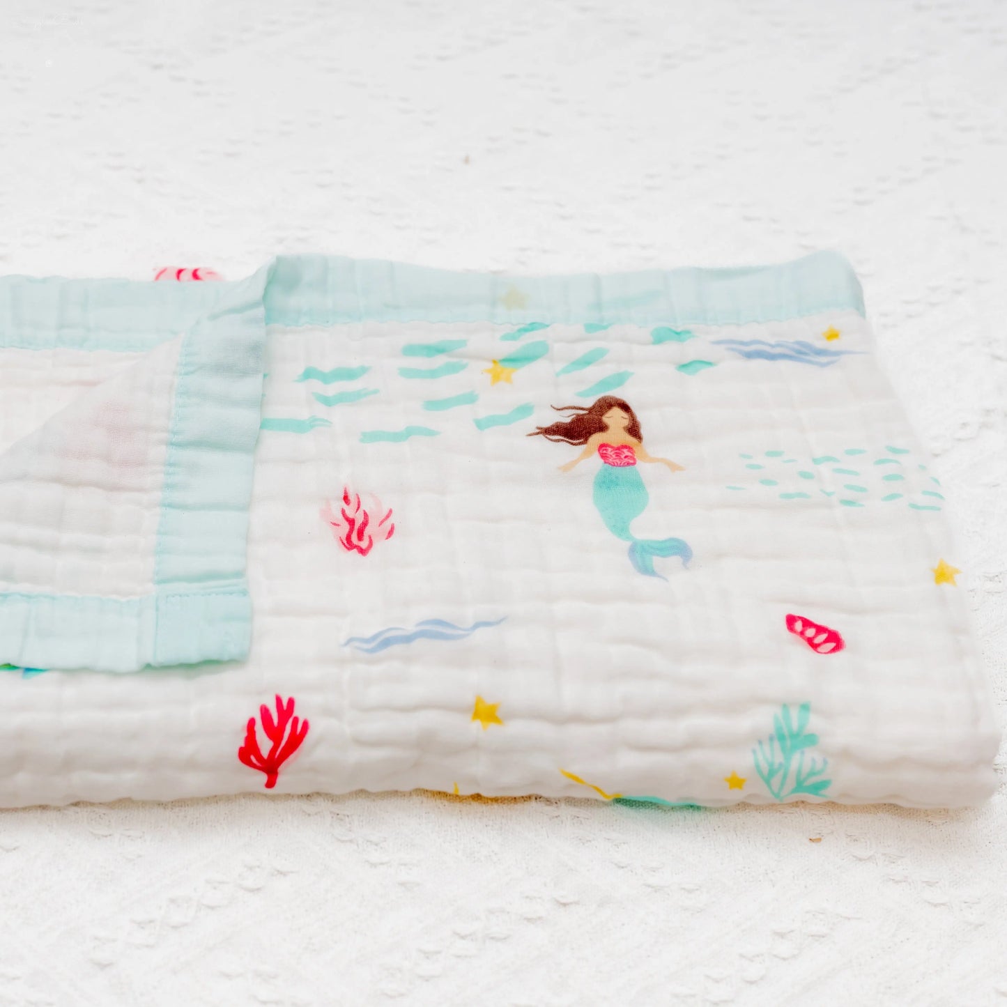 Magical Mermaid Muslin Baby Blanket 🧜♀️✨ My Store
