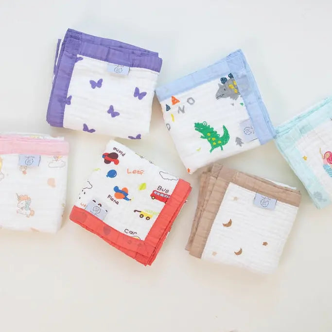 NEW - Lilac Flutter – 100% Muslin Cotton Baby Blanket Quilt for Newborns & Toddlers Snuggle Buds