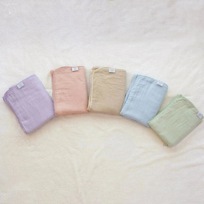 100% Muslin Cotton Blanket – Sage Green Solid (Available in Two Sizes)  Snuggle Buds