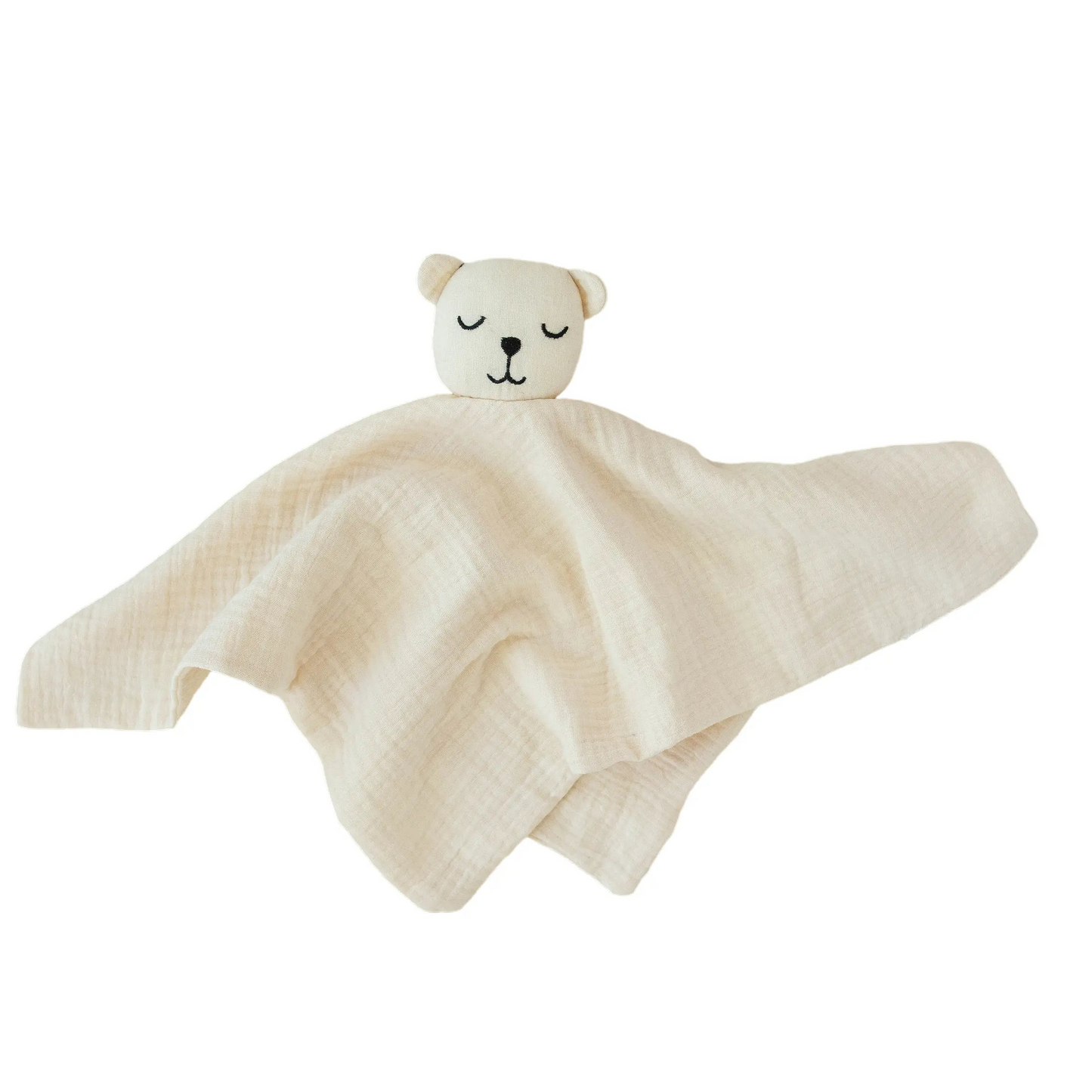 100% Muslin Cotton Comfort Blanket (Lovey) – Light Sand, Ivory & Sage  Snuggle Buds