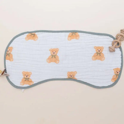 Bear Hug 3-Pack Muslin Bib & Burp Cloth Set Snuggle Buds