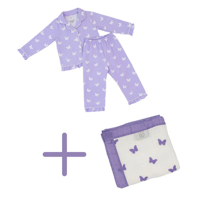 Butterfly Blanket + Butterfly PJs Bundle Snuggle Buds