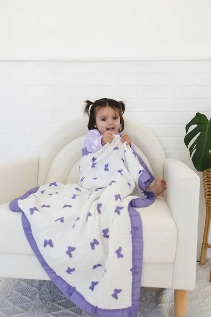 Butterfly Blanket + Butterfly PJs Bundle Snuggle Buds