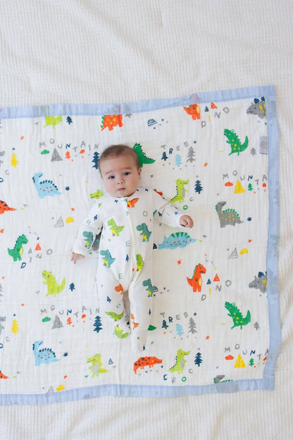 Dino Blanket + Dino Dreams PJs Bundle Snuggle Buds