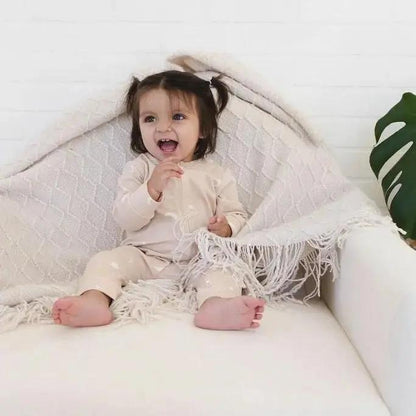 Moonlit Dreams Zipped Onesie (0–12 Months) – 100% Cotton Muslin Baby Sleepwear  Snuggle Buds