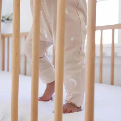 Moonlit Dreams Zipped Onesie (0–12 Months) – 100% Cotton Muslin Baby Sleepwear  Snuggle Buds