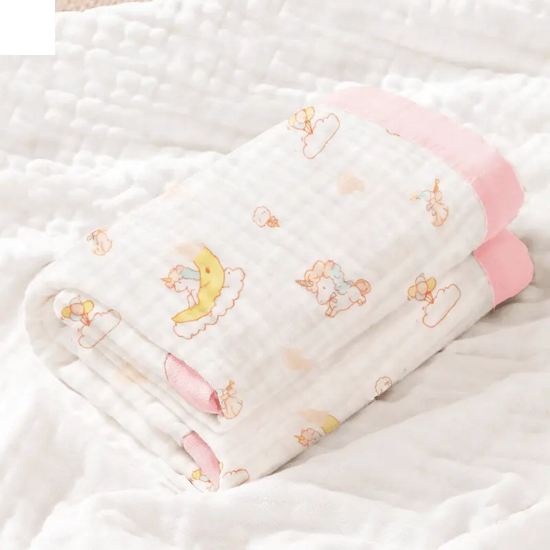 muslin baby blanket pink