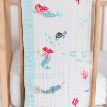 Magical Mermaid Muslin Baby Blanket 🧜‍♀️✨ My Store