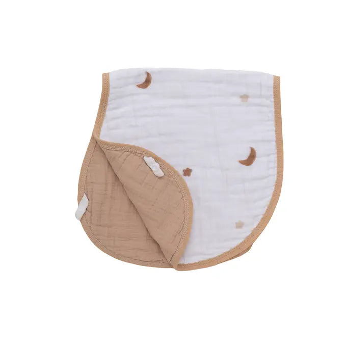 Moonlit Dreams 3-Pack Muslin Bib & Burp Cloth Set Snuggle Buds