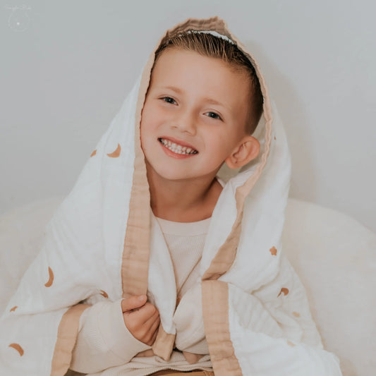 Moonlit Dreams Muslin Baby Blanket 🌙 My Store