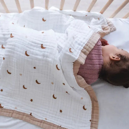 Moonlit Dreams Muslin Baby Blanket 🌙 My Store
