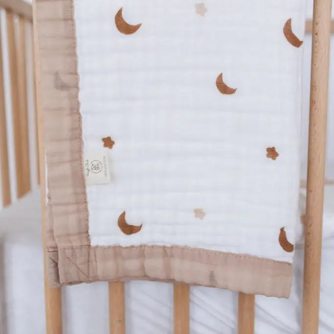 Moonlit Dreams Muslin Baby Blanket 🌙 My Store