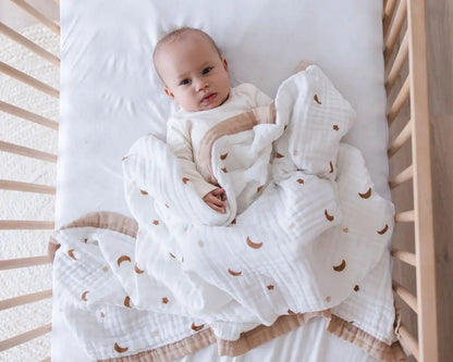 Moonlit Dreams Muslin Baby Blanket 🌙 My Store
