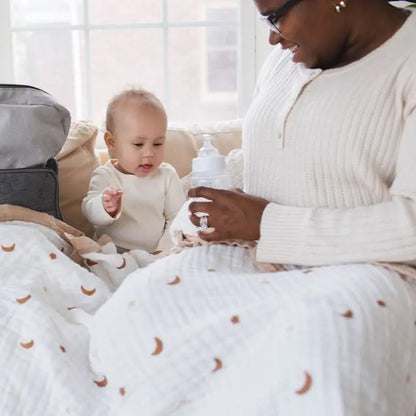 Moonlit Dreams Muslin Baby Blanket 🌙 My Store