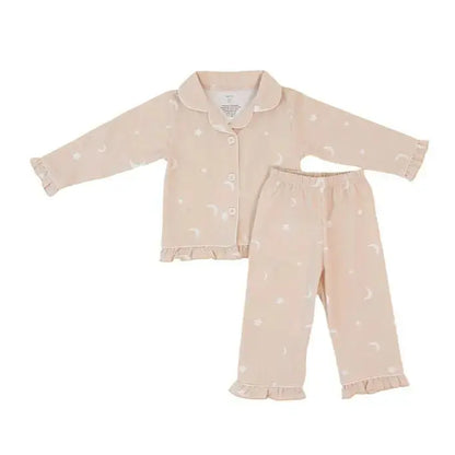 Cotton Stretch Pajamas – Moonlit Dreams Night Sky Print for Toddlers & Kids (12M–4Y)  Snuggle Buds
