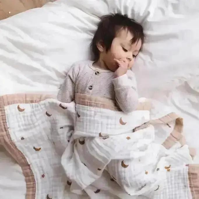 Moonlit Dreams Muslin Baby Blanket 🌙 My Store