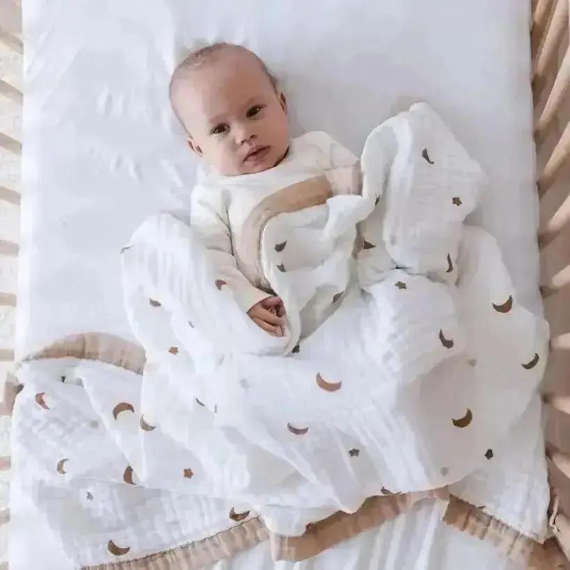 Moonlit Dreams Muslin Baby Blanket 🌙 My Store