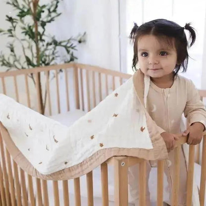 Moonlit Dreams Zipped Onesie (0–12 Months) – 100% Cotton Muslin Baby Sleepwear  Snuggle Buds