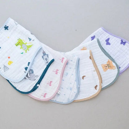 Pretty in Bows 3-Pack Muslin Bib & Burp Cloth Set  Snuggle Buds