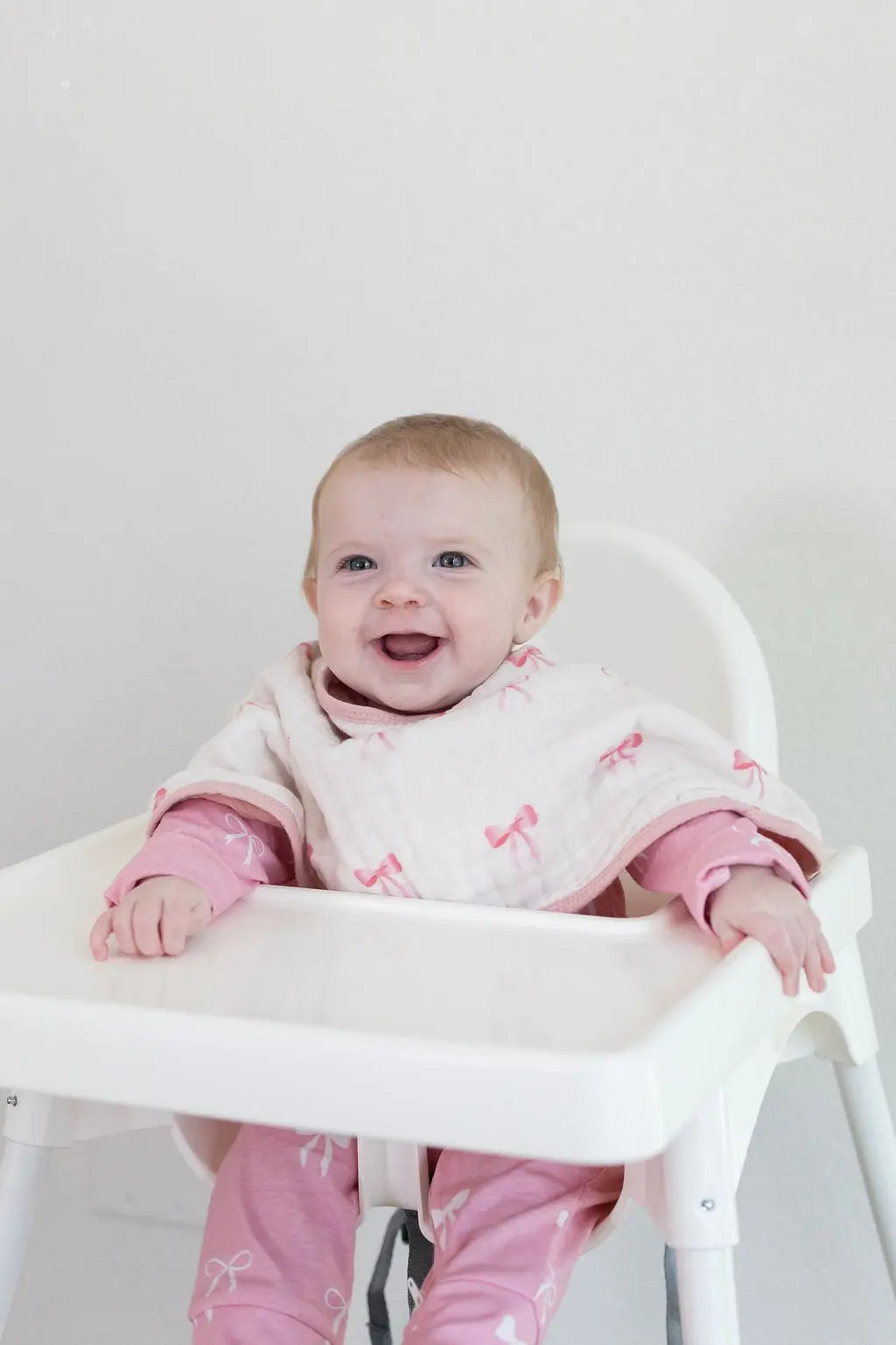 Pretty in Bows 3-Pack Muslin Bib & Burp Cloth Set  Snuggle Buds