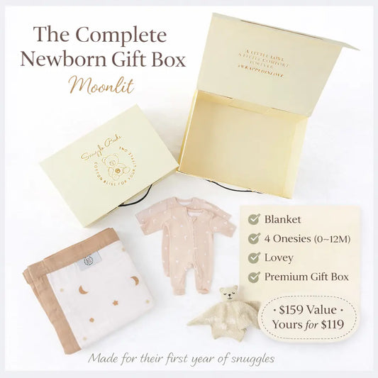 The Complete Newborn Gift Box – Moonlit Dreams Snuggle Buds