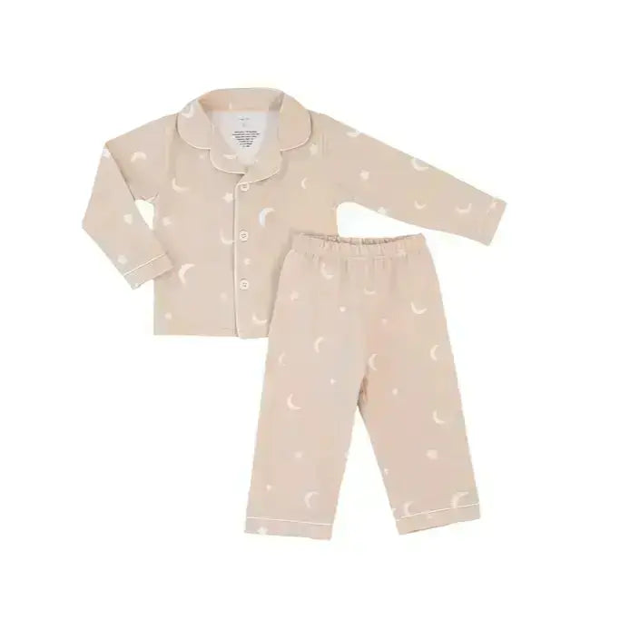 Cotton Stretch Pajamas – Moonlit Dreams Night Sky Print for Toddlers & Kids (12M–4Y)  Snuggle Buds