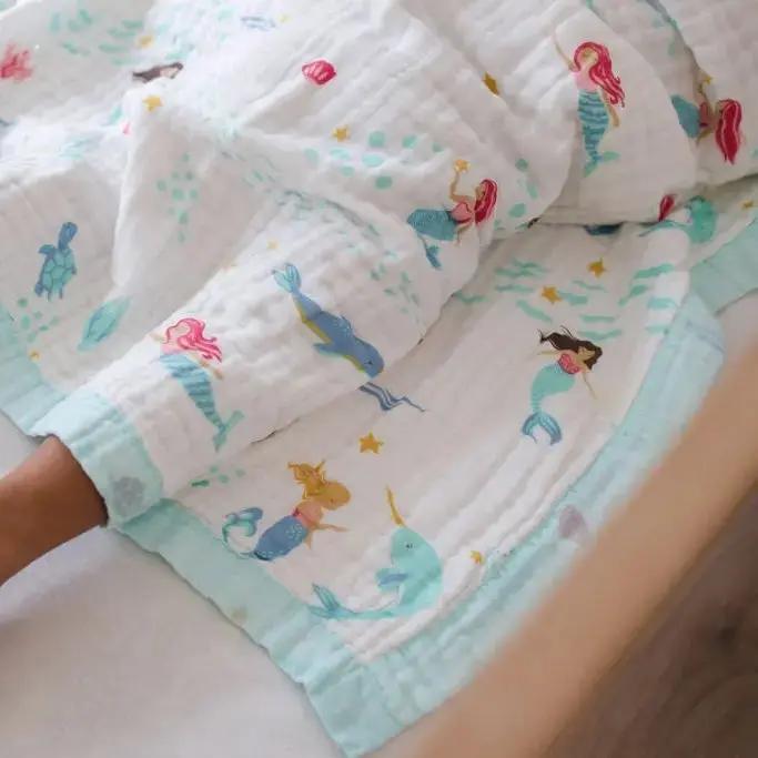 Magical Mermaid Muslin Baby Blanket 🧜‍♀️✨ My Store