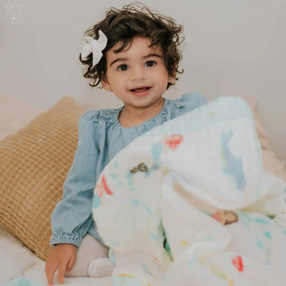 Magical Mermaid Muslin Baby Blanket 🧜‍♀️✨ My Store