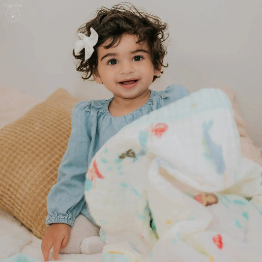 Magical Mermaid Muslin Baby Blanket 🧜‍♀️✨ My Store