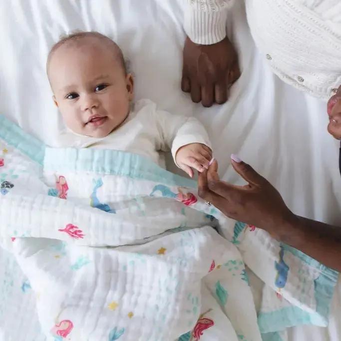 Magical Mermaid Muslin Baby Blanket 🧜‍♀️✨ My Store