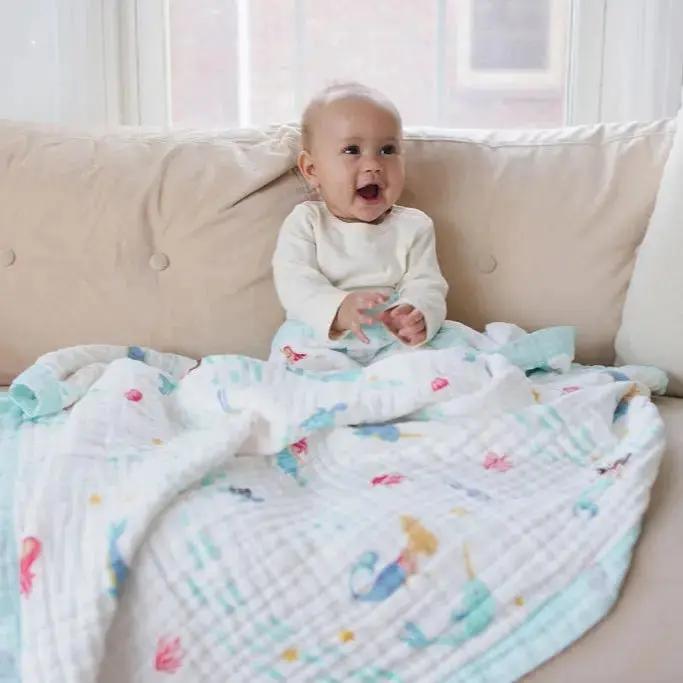 Magical Mermaid Muslin Baby Blanket 🧜‍♀️✨ My Store