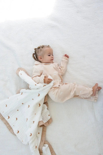 Moonlit Blanket + Ruffled Moonlit PJs Bundle Snuggle Buds
