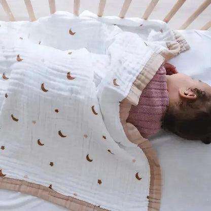 Moonlit Dreams Muslin Baby Blanket 🌙 My Store