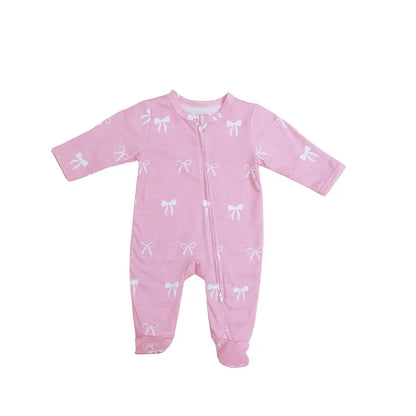 Zipped Onesie (0–12 Months) – Pretty in Bows Snuggle Buds